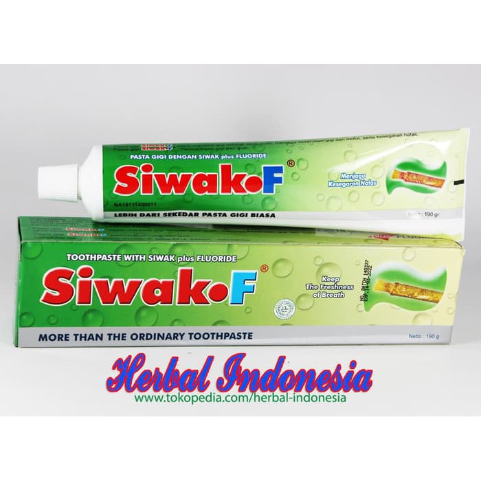  Pasta Gigi Siwak  F 190 Gram Original Shopee Indonesia