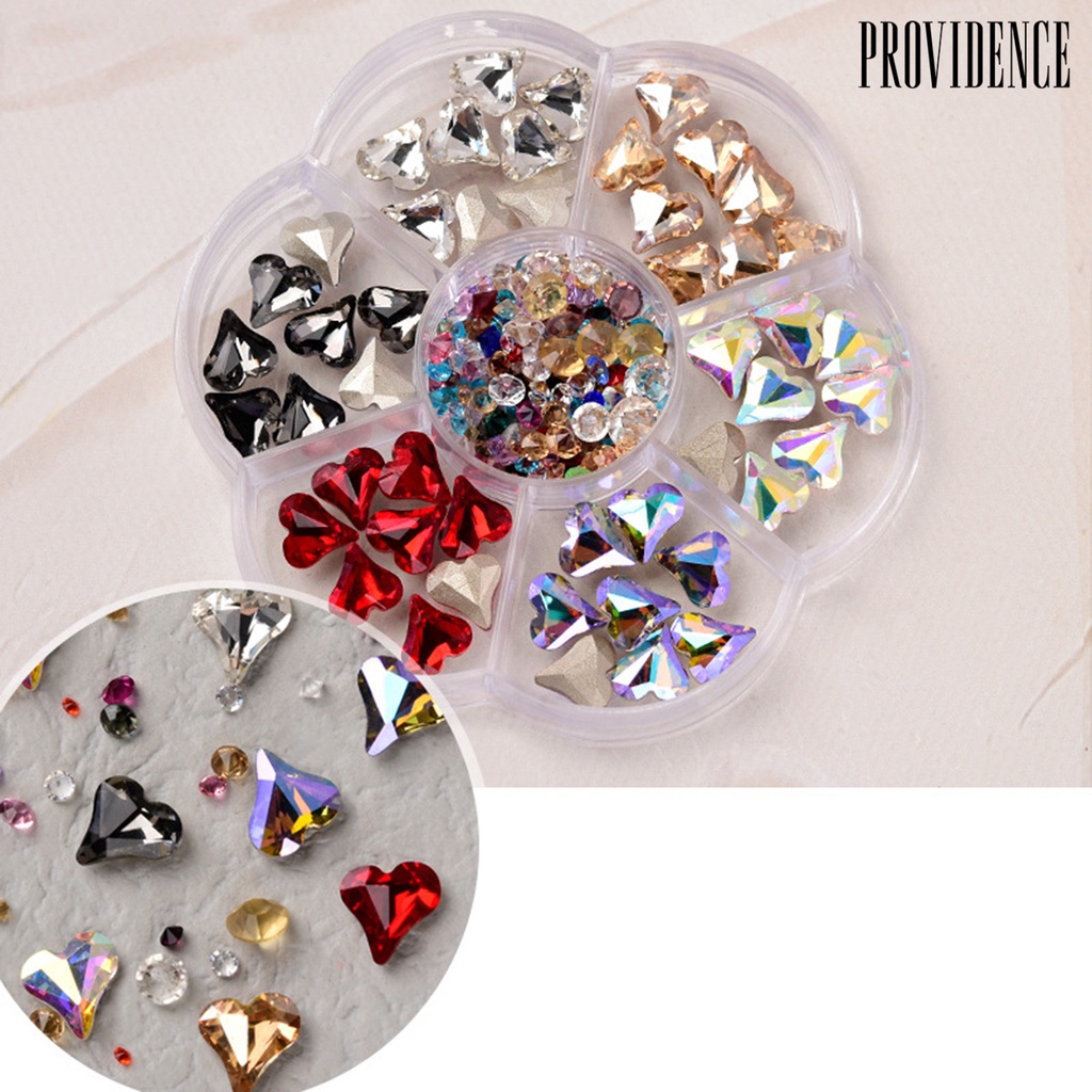 Providence 1 Box Nail Decals Cute 3D Effect Resin Nails Aurora Rhinestone Tools DIY Supplies