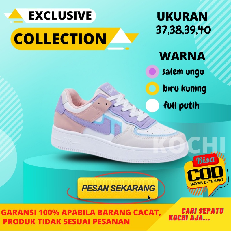 Ready Stok KC11 Sepatu Spatu Wanita Sneakers Sneaker Lokal Import Olahraga Gym Runing Running Senam 