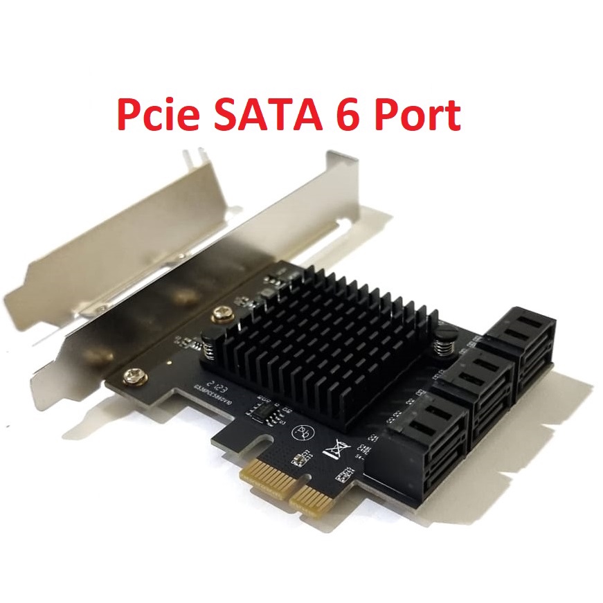 PCIE SATA 6 Port Internal SATA3 High Speed PCIE x1 PCI Express Card