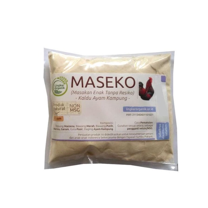 

01F1S Maseko Kaldu Ayam Non Msg 100 Gr Refill - Bumbu Organik Penyedap Rasa Fsfs201