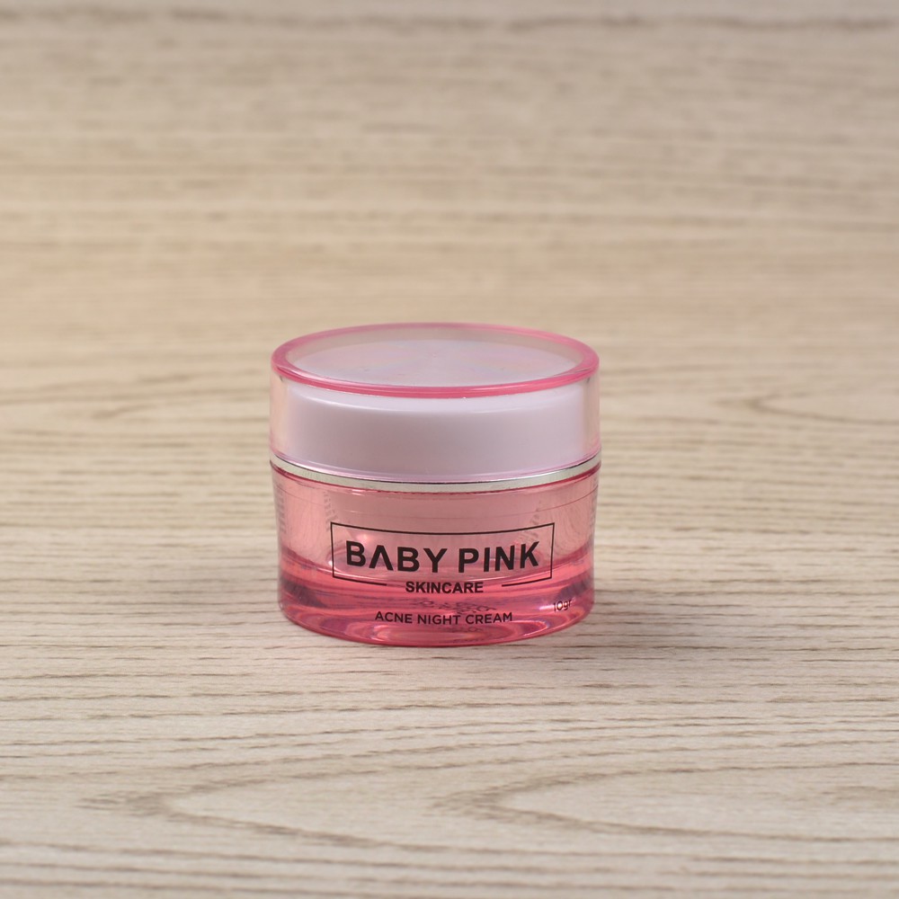 Baby Pink Skincare Acne Night Cream Jerawat dan Melembabkan Wajah Aman Resmi BPOM dan Halal