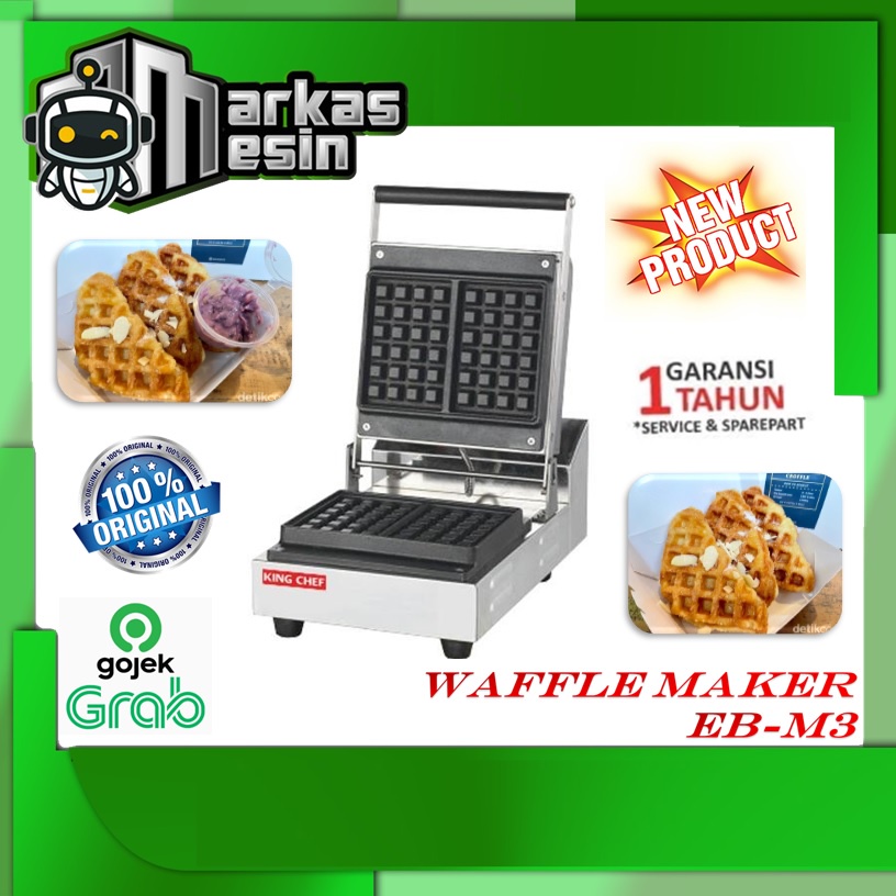 king chef EB-M3 Mesin Waffle Persegi