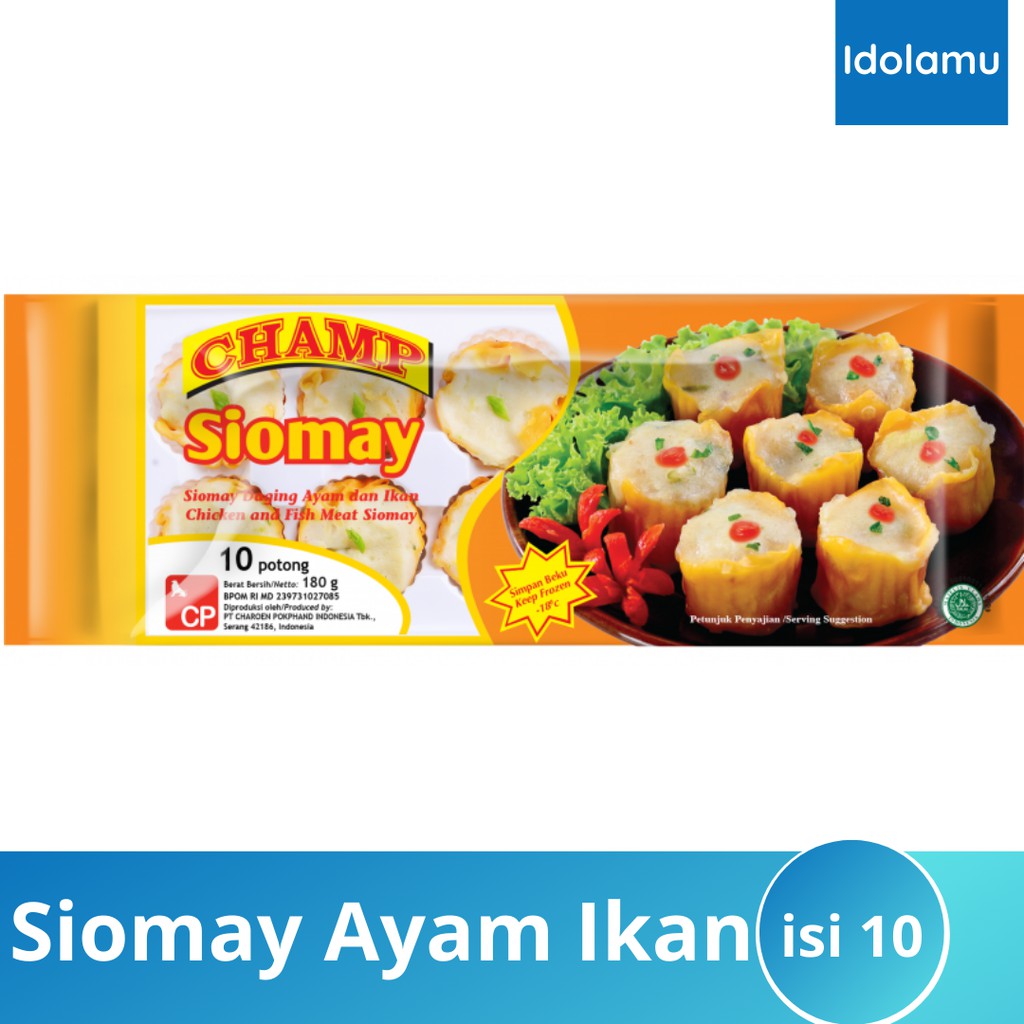 

Siomay Daging Ayam dan Ikan 180 Gram CHAMP