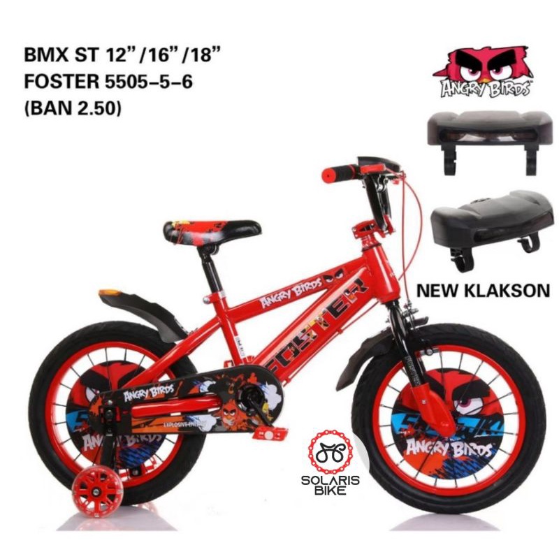 Sepeda Anak BMX 12 16 18  Foster 5505 Ban Jumbo dengan Musik dan Lampu