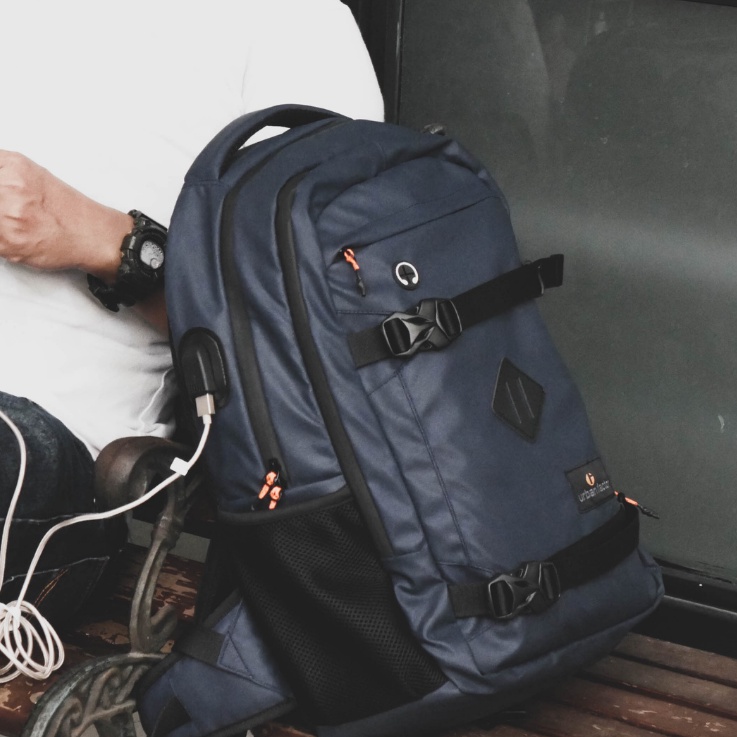 STRONG FIGHTER NAVY |ManNeedMe x URBAN| Tas Ransel Pria Tas Backpack ORIGINAL