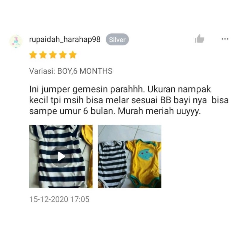 [1PCS] Jumper Lengan Pendek | Jumper Bayi