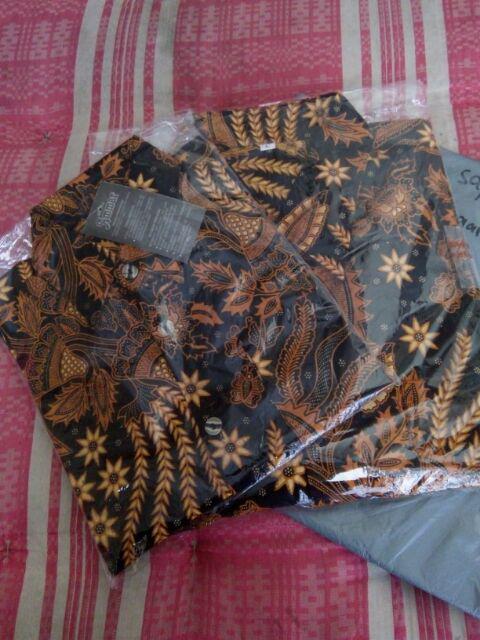 Bswart Batik Hrb026 Kenongo Hem Pendek Padi Pekalongan M L Xl Batik Pria Murah Modern Grosir