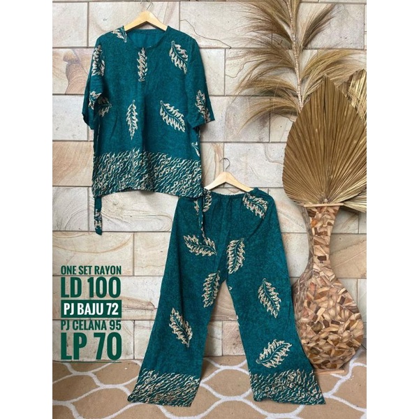 Setelan Batik SCP Batik Cap Premium Piyama Batik Pekalongan