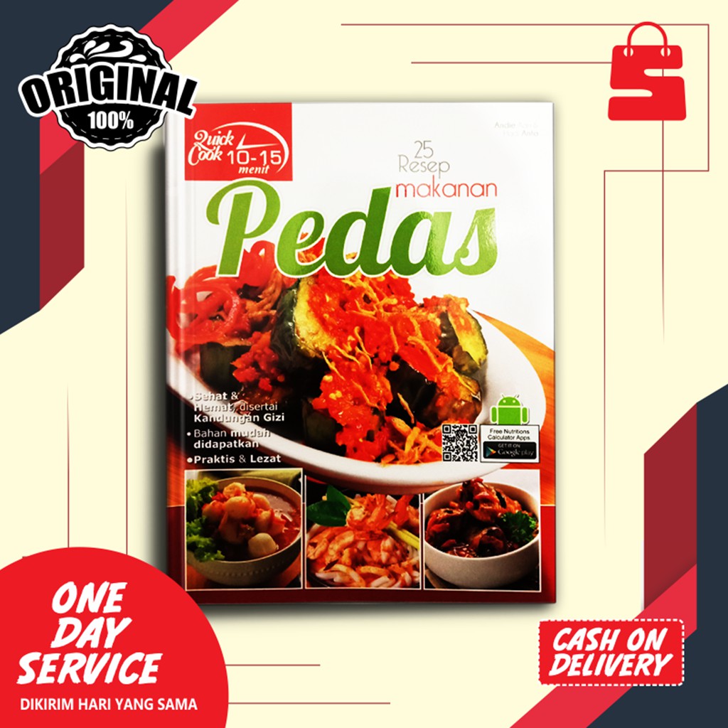 Buku Resep Masakan Quick Cook 25 Resep Makanan Pedas Shopee Indonesia