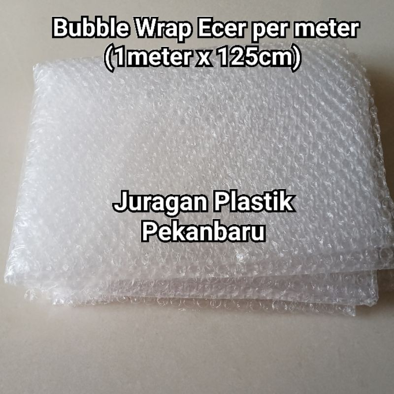 

( Ecer 1m x 125 cm ) Bubble Wrap Bening / Hitam merk. MP Mulia Pack GMP Eceran Meteran