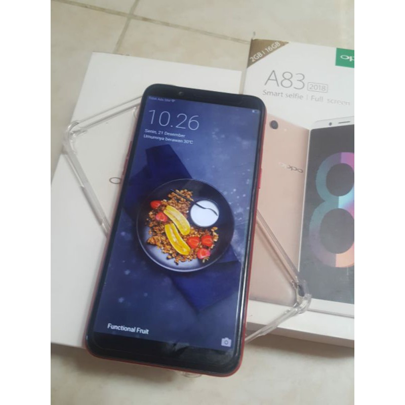 Sale HP OPPO dualOn 4Glte murah mulus bagus ori garansi imei tembus terdaftar fullset bagus-Oppo A83 red