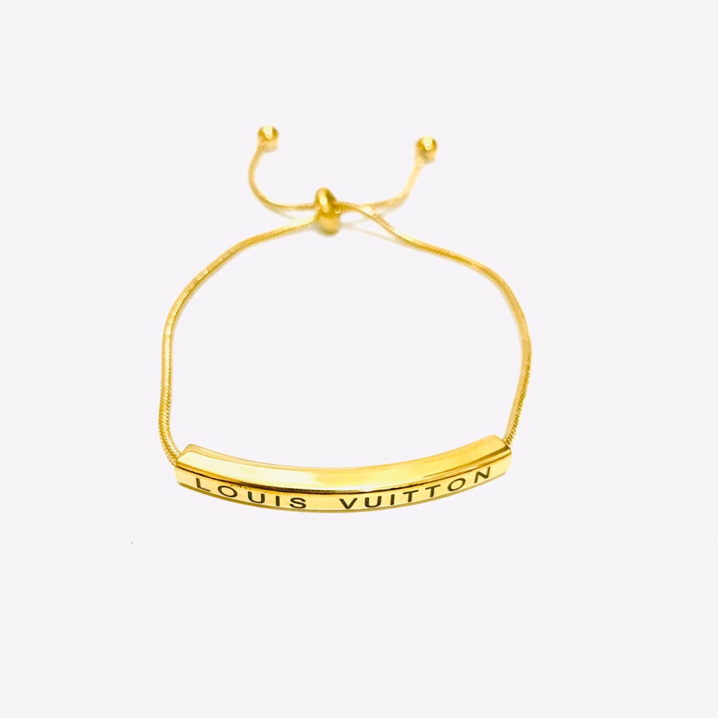 Gelang Serut Ttanium Wanita Lapis Emas Anti Karat GST-12-25