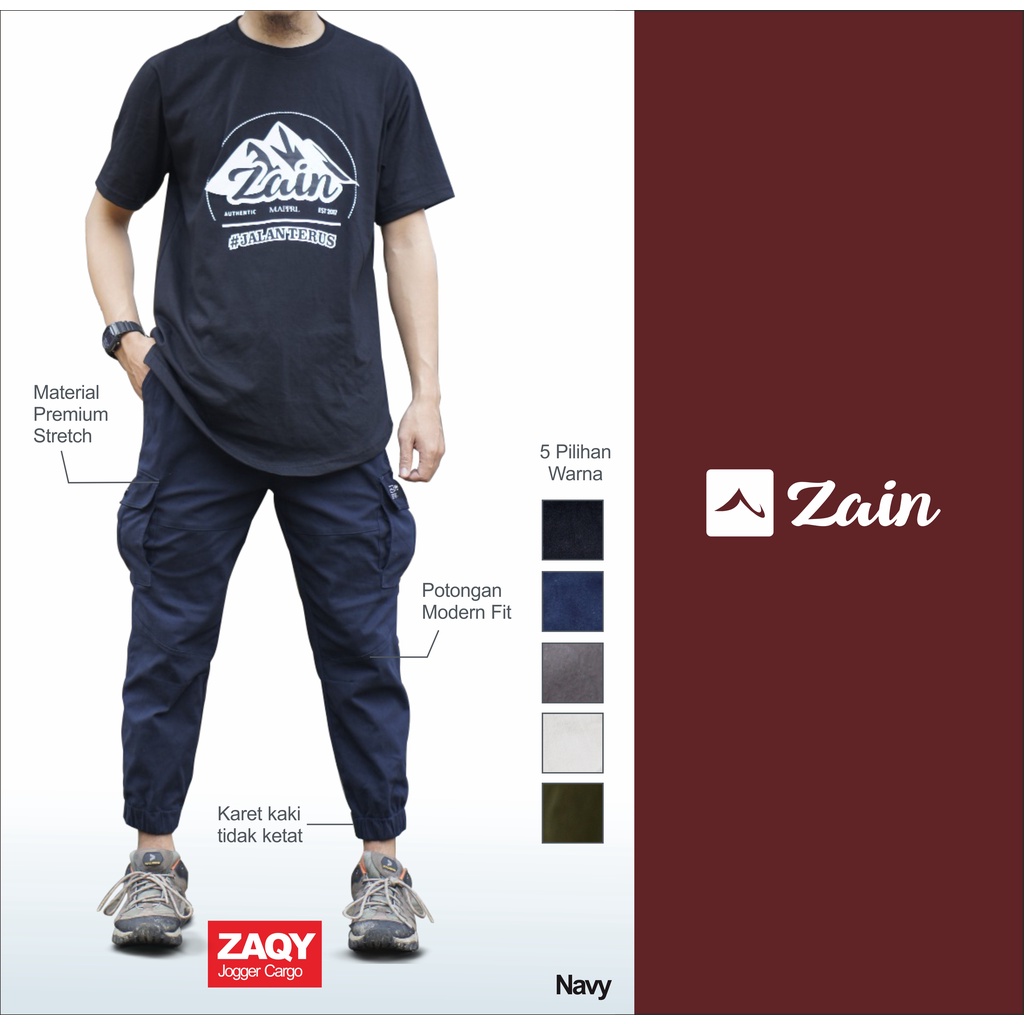 Jogger Cargo ZAQY - Zain moslem apparel