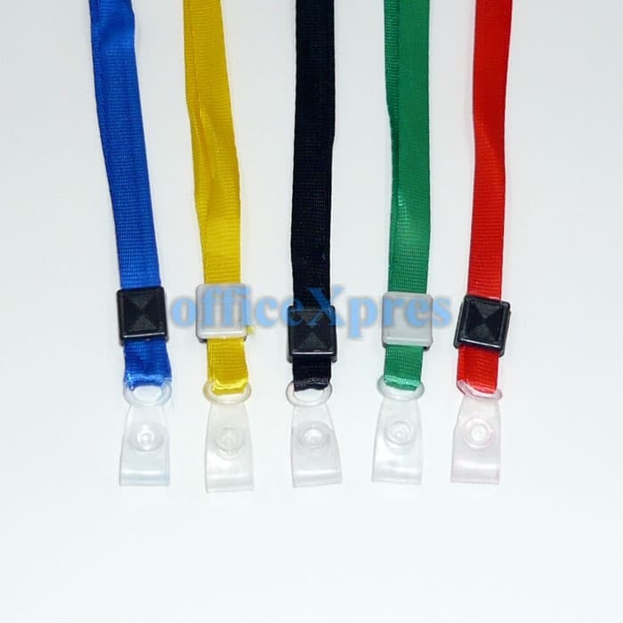 

ORGANIZER-DOCUMENT- GANTUNGAN ID CARD / TALI BADGE ID NYLON SOFT PVC HOOK COMBO - HITAM -DOCUMENT-