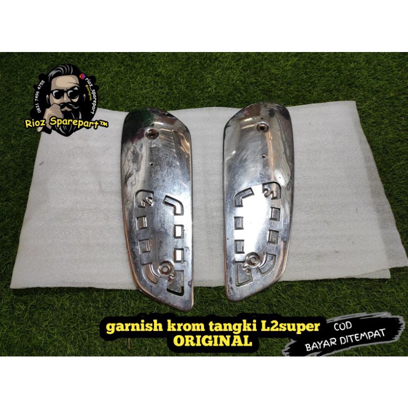 krom cover tengki yamaha l2 super stainless tengki l2 super cover tangki l2 super