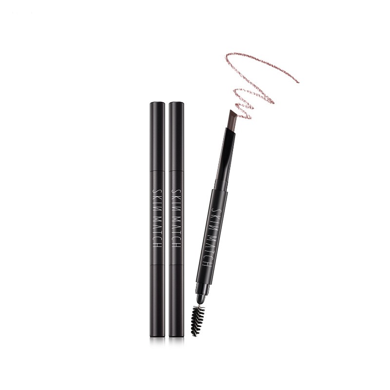 SKIN MATCH Magic Automatic Eyebrow Pencil Set Eyebrow Tattoo Pen 3-Color Long-lasting Waterproof