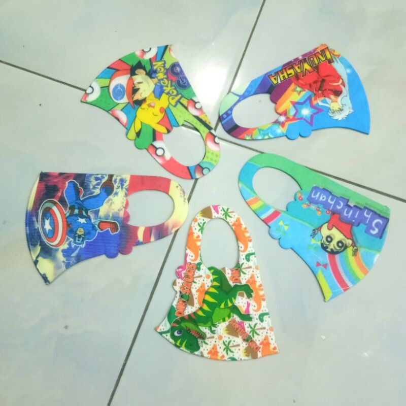 masker anak murah mascer anak gambar karakter