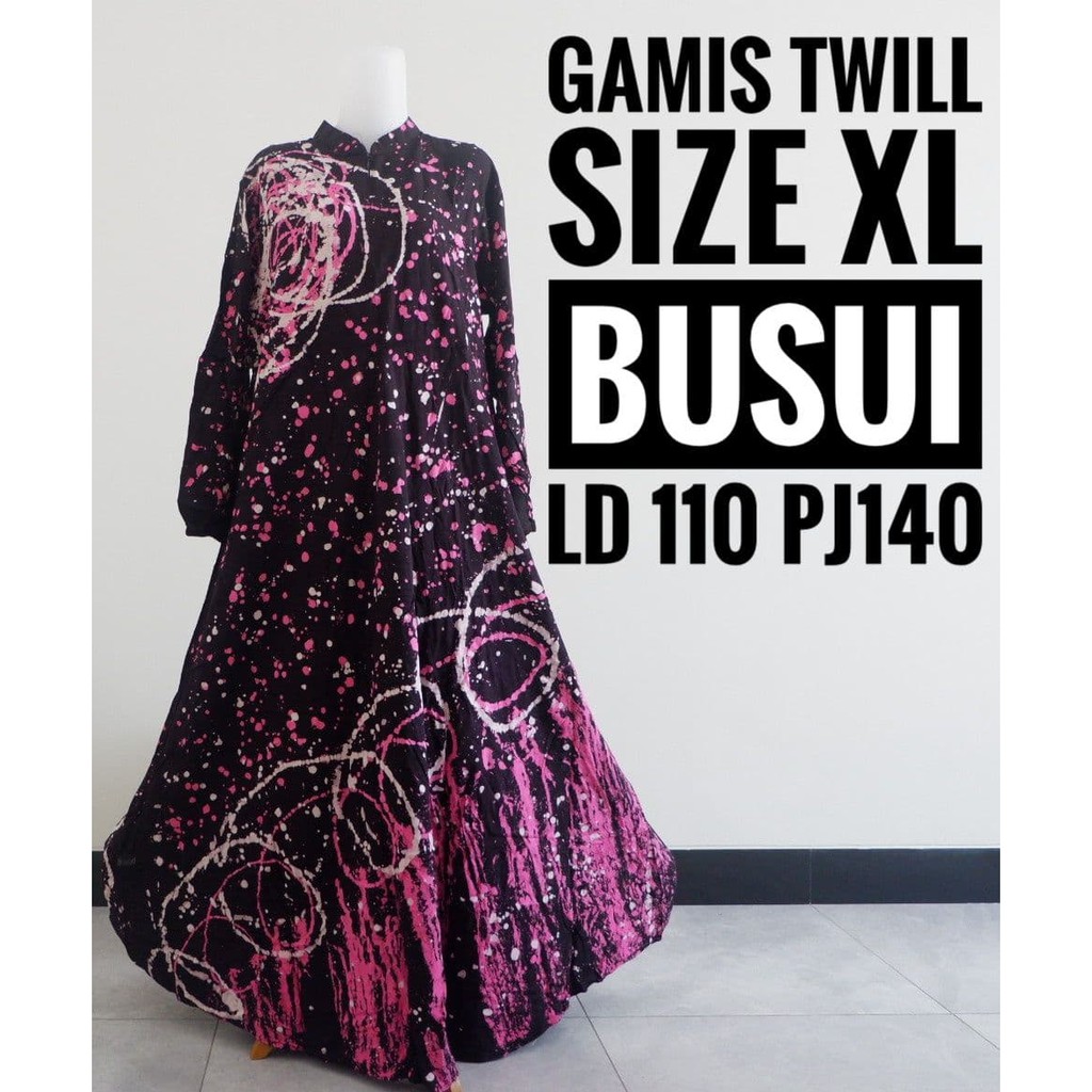 Gamis Dress Muslimah Wanita Dewasa Ibu Ibu Kekinian Syari Lebaran Busui Friendly Resleting Depan Twi