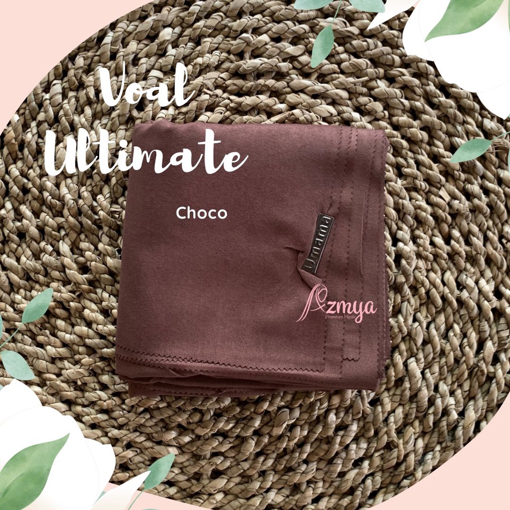 Jilbab Segiempat Voal Miracle Plain Umama VOAL ULTIMATE 110x110 PART 4-CHOCO