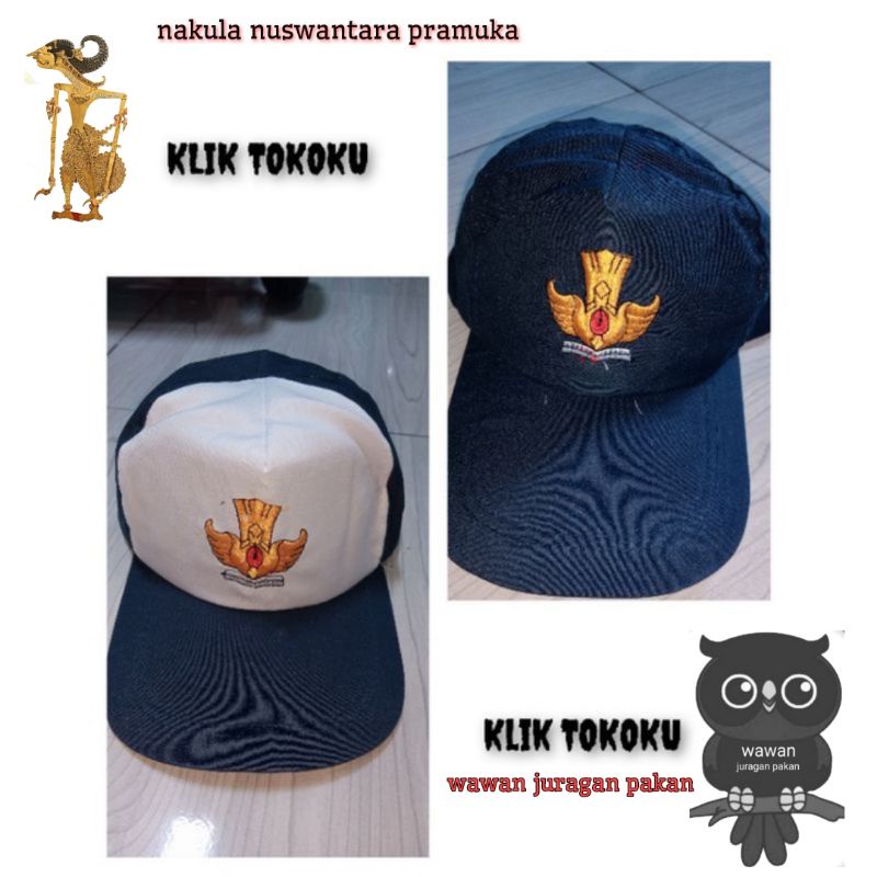 TOPI SMP , BIRU PUTIH DAN BIRU SEMUA BORDIR TUT WURI