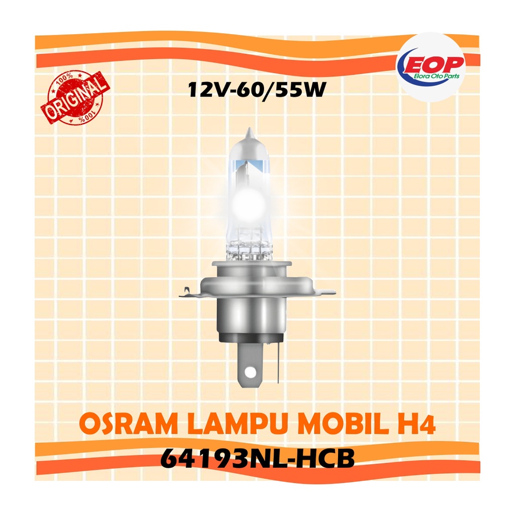 OSRAM Lampu mobil H4 NBR Laser Next Generation H4 NBL -64193NL-HCB