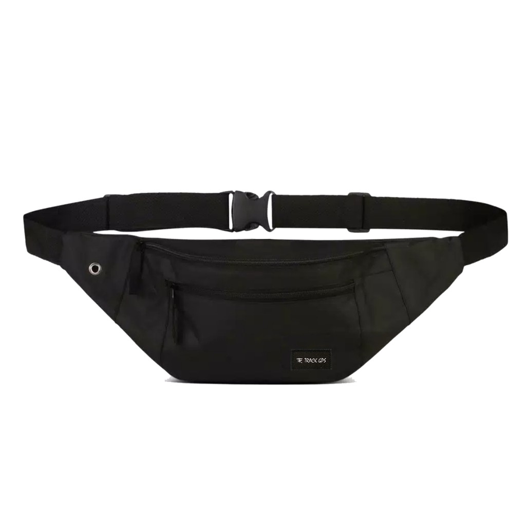 TAS SELEMPANG PRIA WAISTBAG BLACK OVAL