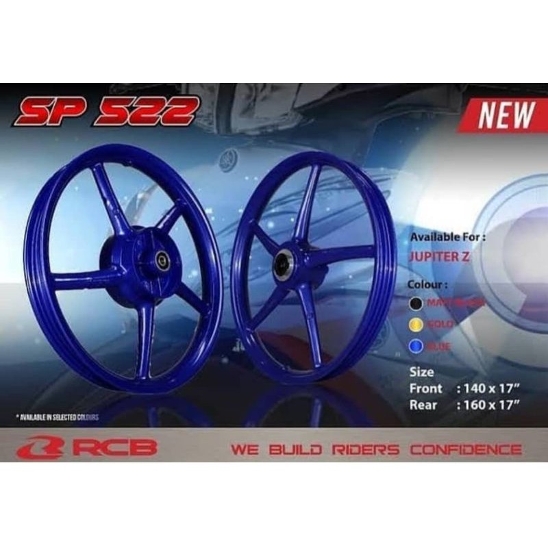 velg rcb jupiter z mx vega & mx king biru