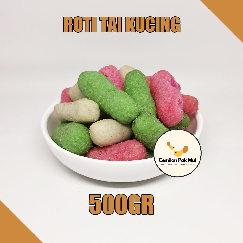 ( 500GR ) SNACK TAI KUCING WARNA WARNI / ROTI TAI KUCING