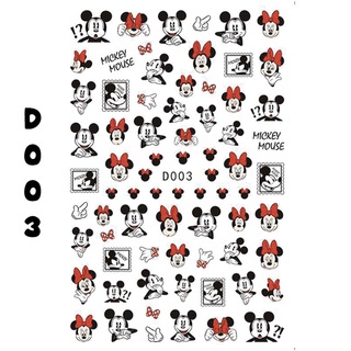 Sticker Kuku Disney Mickey Minnie Donald Winnie the pooh Nail Art / Stiker kuku tipis Manicure Pedicure KU032