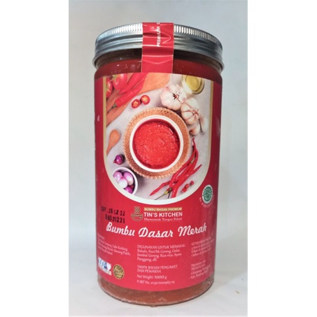 

BUMBU DASAR MERAH TIN'S KITCHEN / BUMBU MASAK / BUMBU SIAP PAKAI TANPA PENGAWET DAN TANPA MSG