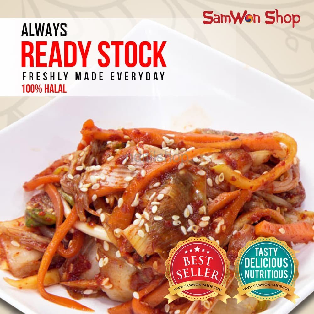 

KIMCHI MIX SAWI WORTEL LOBAK FRESH 250 GRAM SAMWON Makanan Korea