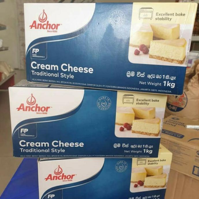 

[[BISA COD]] ANCHOR CREAMCHEESE 1KG, keju cream cocok untuk campuran makanan/cake d