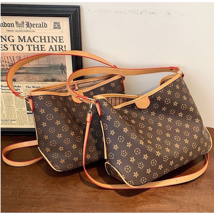 Tas Shoudler Bag Tas Bahu Totebag Wanita Cewek Besar Big Size  Ada Tali Panjang Fashion Import Batam