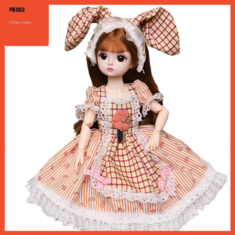 [In Stock] 12&quot; Doll Toy Movable Joints Fashionable Dress Up Dolls Toy for Girls