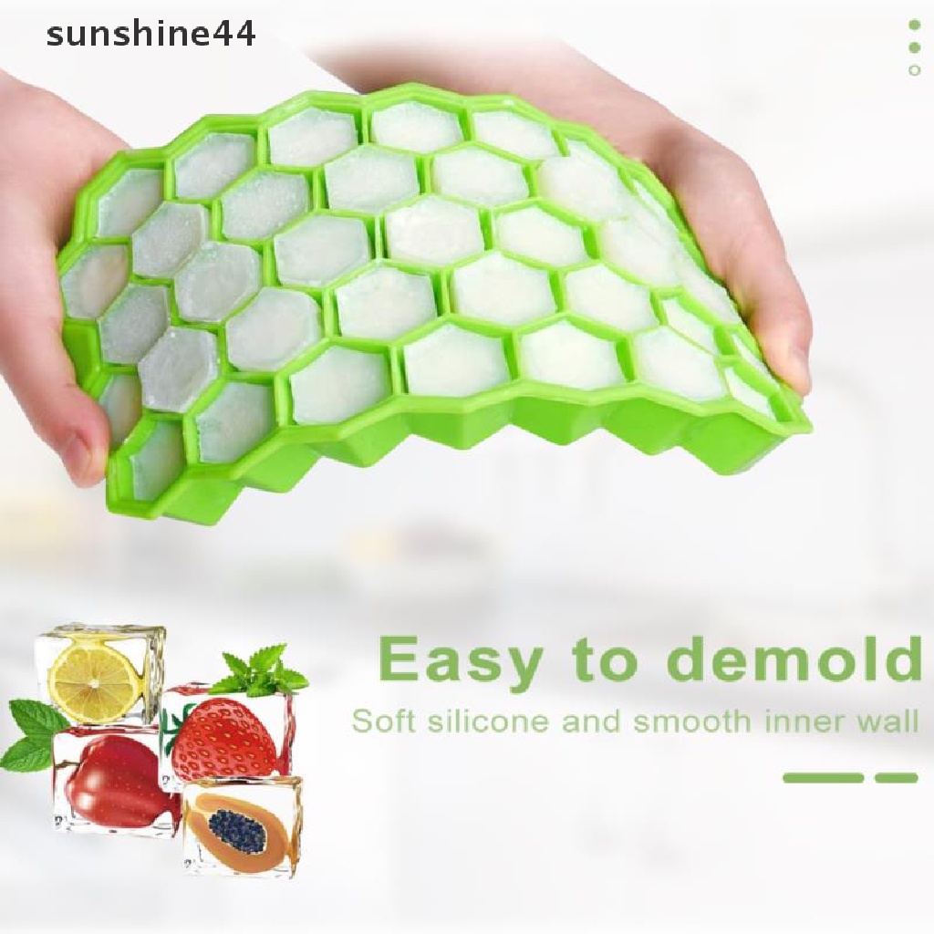 Sunshine Cetakan Es Batu Bentuk Sarang Lebah Bahan Silikon Reusable Removable