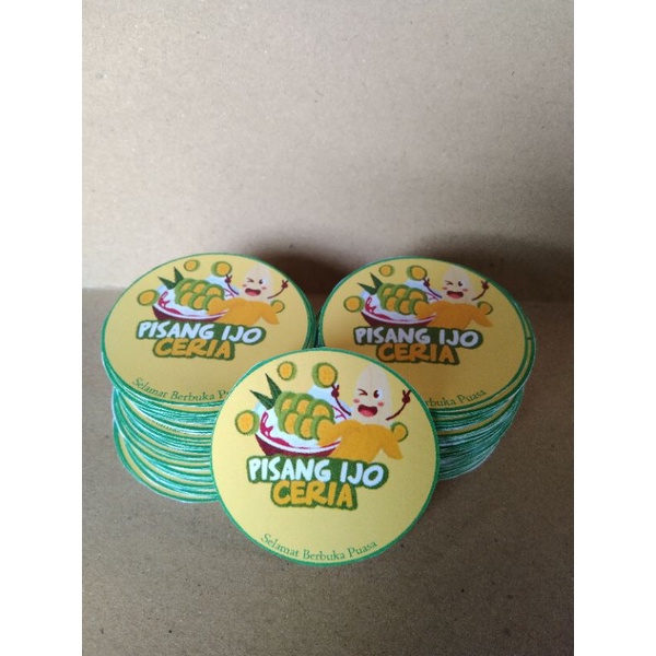 

Stiker label makanan