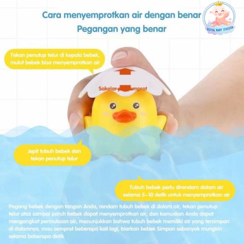 Mainan Mandi Anak Telor Penyemprot Air Mancur Seru