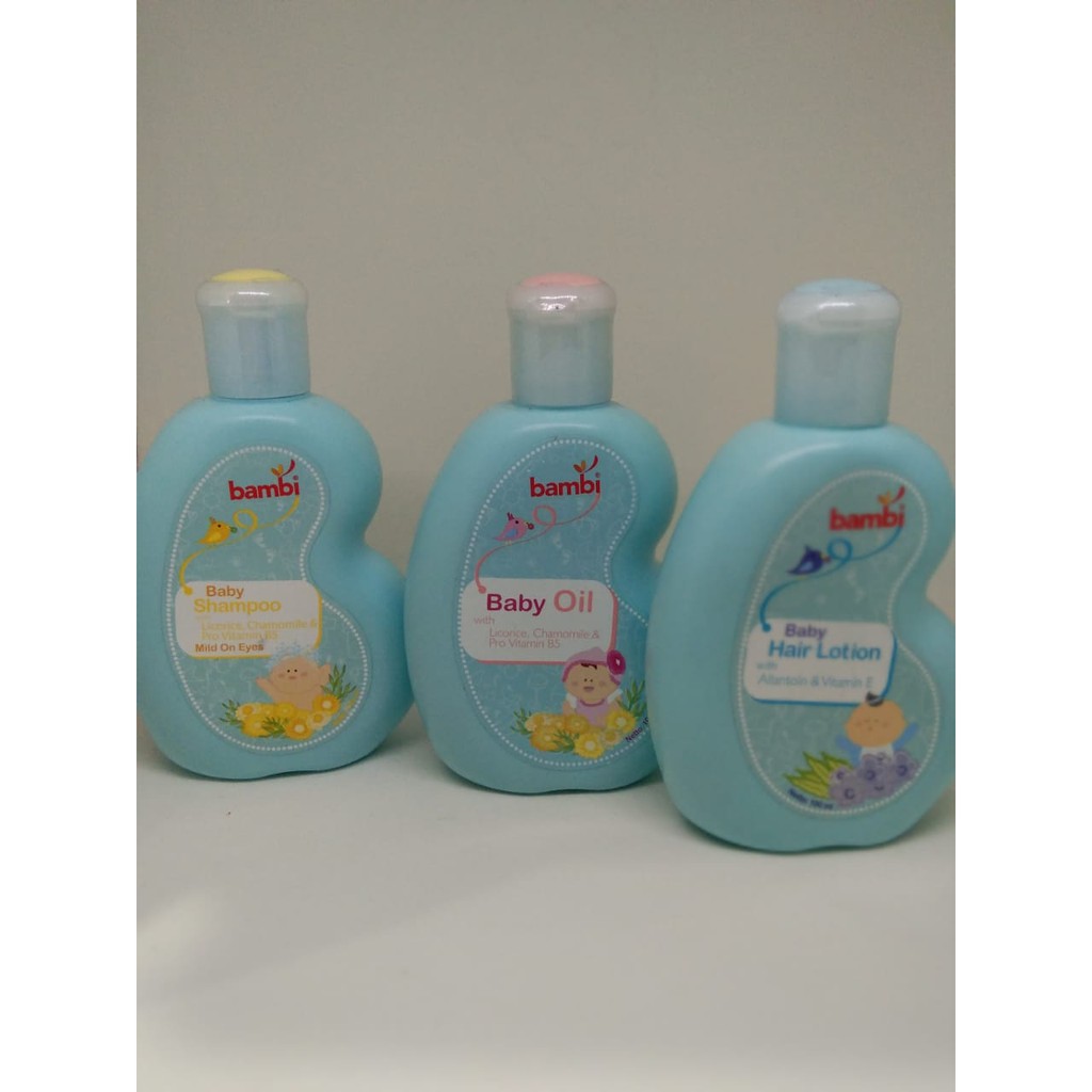 Bambi shampo,baby oil dan hair lotion 100 ml