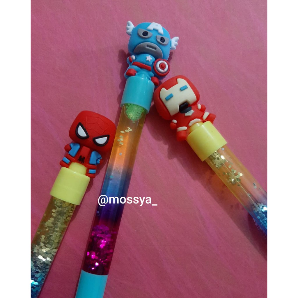 

Pulpen Gel Karakter Marvel Superheroes Glitter Lucu Unik Murah Fancy