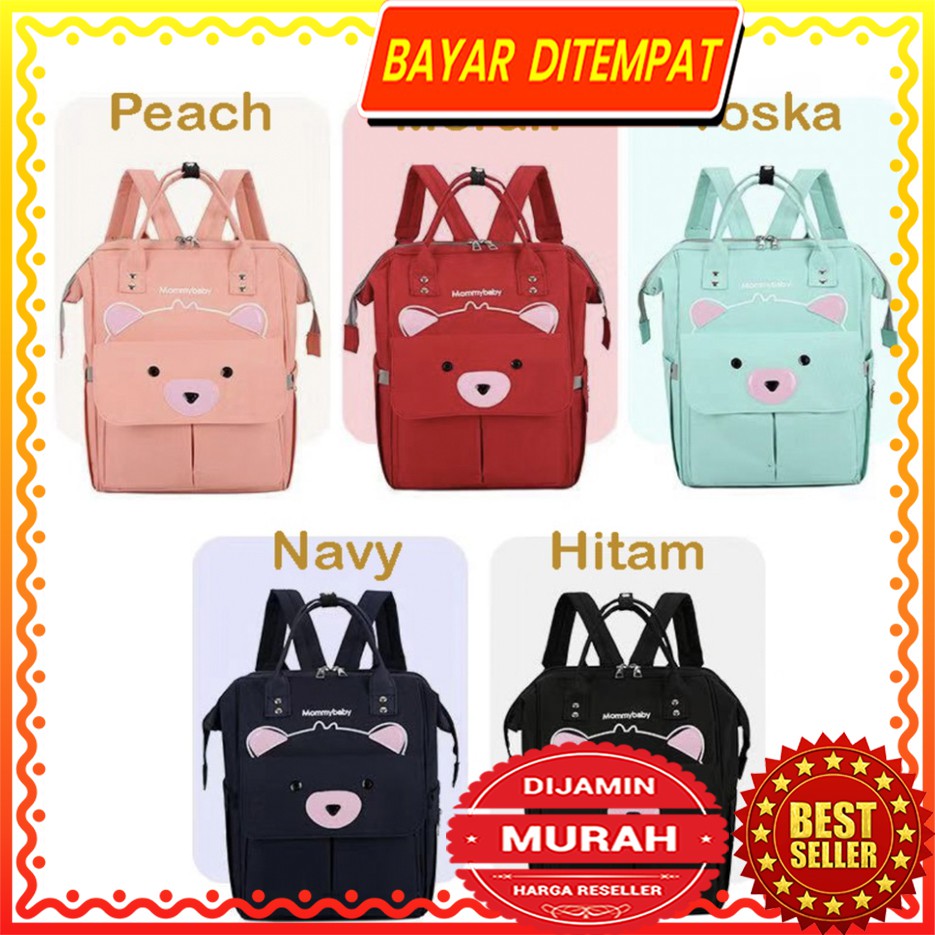 LJY48 Tas Bayi Ransel Wanita Mommybaby Baby Diaper Backpack Ibu Anak Bayi Impor TKM