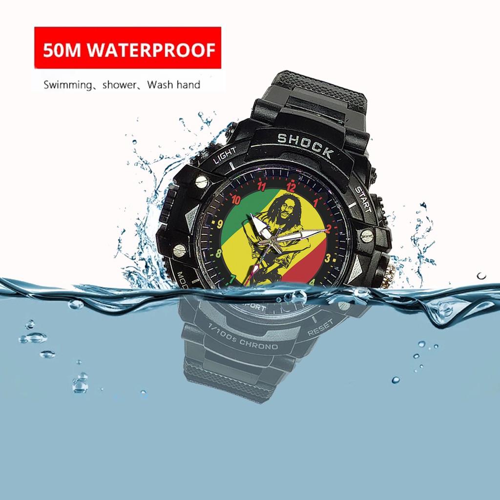 (JOS GANDOS BOS) Jam Tangan  BOB MARLEY - 2 (Exclusive)