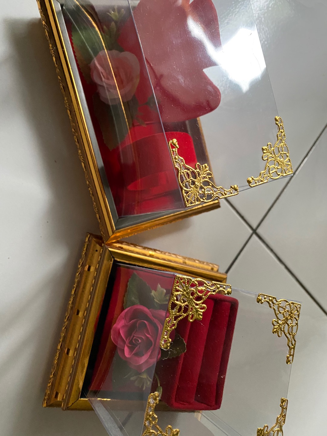 Nampan Frame Perhiasan Gelang Kalung Kotak Hantaran Seserahan