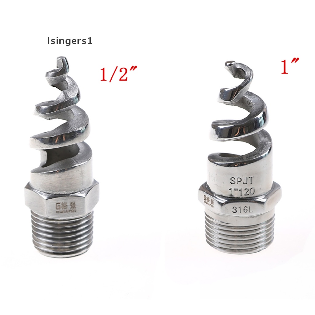 (lsingers1) Kepala nozzle spray spiral 1 / 2 &quot;1&quot; Bahan Stainless steel