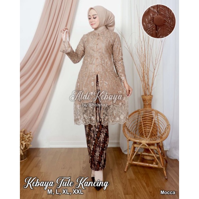 Set Kebaya Tunik  Kancing Busui / Tunik Brokat / Kebaya Modern / Kebaya tile / Kebaya Favorite /set kebya pesta set kebaya kondangan set kebaya pesta/tunik busui/tunik modern