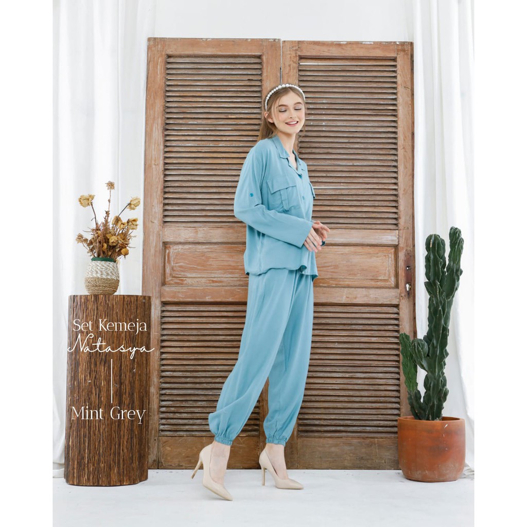 Leesy.Id - Set Jogger Rayon Premium Motif Natasya-8