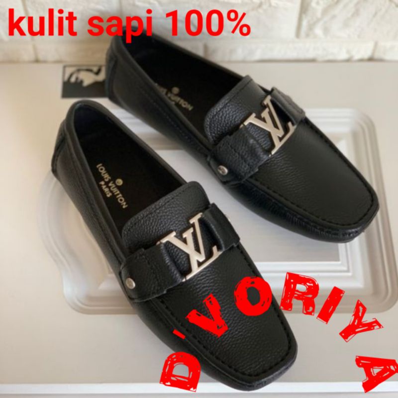 Pantofel casual pria sepatu kantor sepatu murah kasual sepatu kulit asli murah