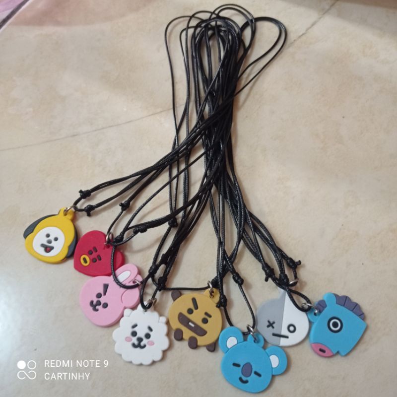 kalung liontin bts bt21 per gros 144pc#cartinhy