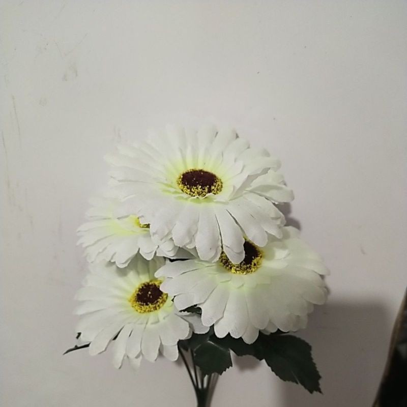 Bunga Artificial Gerbera Daisy x5 Bunga Hias Dekorasi-1
