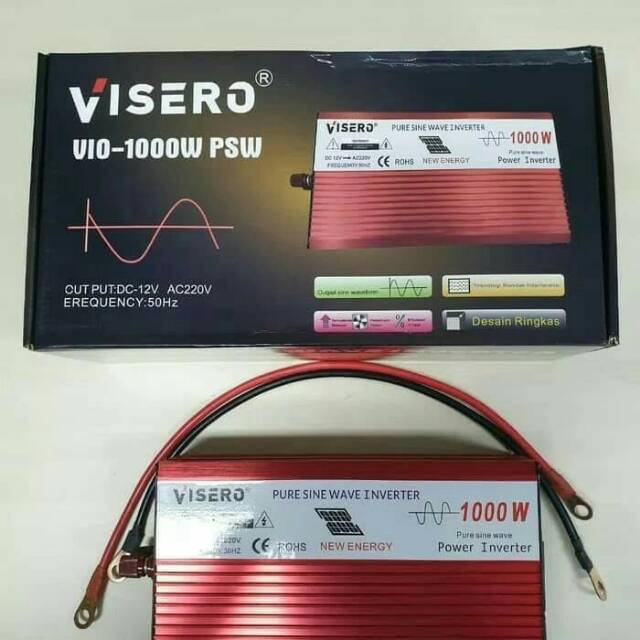 Power Inverter PSW Visero 1000watt 1000Watt Pure Sine Wave Visero Vio-1000 Watt PSW